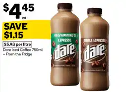 Woolworths Dare Iced Coffee offer