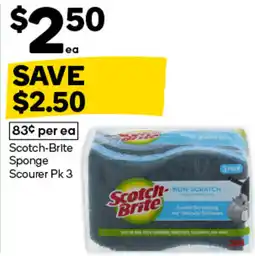 Woolworths Scotch-Brite Sponge Scourer offer