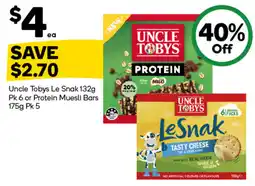 Woolworths Uncle Tobys Le Snak offer