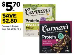 Woolworths Carman's Protein Bars offer