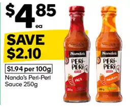 Woolworths Nando's Peri-Peri Sauce offer