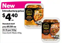 Woolworths Coco Earth Satay Chicken + rice offer