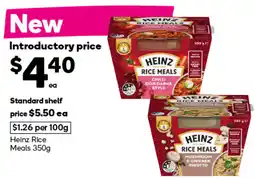 Woolworths Heinz Rice Meals offer
