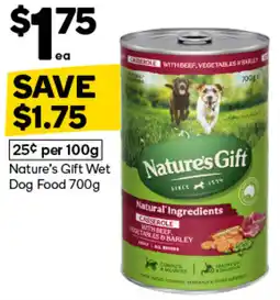 Woolworths Nature's Gift Wet Dog Food offer