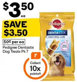Woolworths Pedigree Dentastix Dog Treats offer