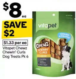 Woolworths Vitapet Chewz Chewin' Curls offer