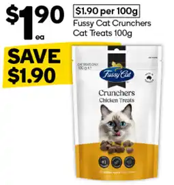 Woolworths Fussy Cat Crunchers Chicken Treats offer