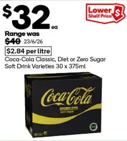 Woolworths Coca-Cola Zero Sugar offer