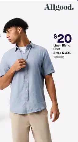 Woolworths Linen Blend Shirt offer