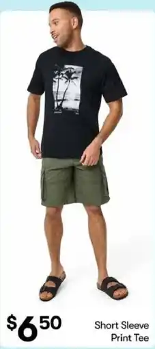 BIG W Short Sleeve Print Tee offer