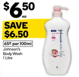 Woolworths Johnson's Body Wash offer