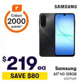 Woolworths Samsung A17 4G 128GB offer