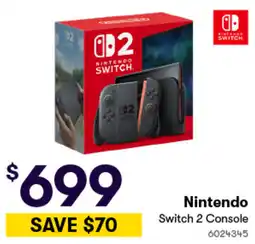 Woolworths Nintendo Switch 2 Console offer