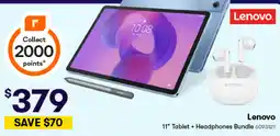 Woolworths Lenovo 11" Tablet + Headphones Bundle offer
