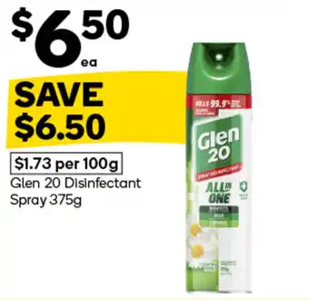 Woolworths Glen 20 Disinfectant Spray offer