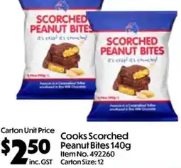 C-Store Distribution Cooks Scorched Peanut Bites offer