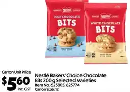 C-Store Distribution Nestlé Bakers' Choice Chocolate Bits Selected Varieties offer