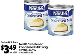 C-Store Distribution Nestlé Sweetened Condensed Milk offer