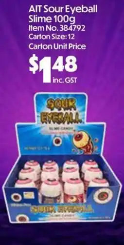 C-Store Distribution AIT Sour Eyeball Slime offer