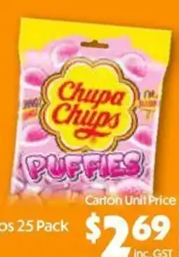 C-Store Distribution Chupa Chups Puffies offer
