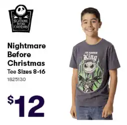 Woolworths Nightmare Before Christmas Tee offer