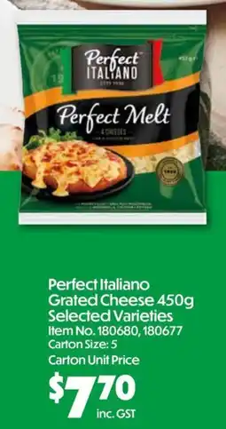 C-Store Distribution Perfect Italiano Grated Cheese offer