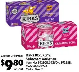 C-Store Distribution Kirks Creaming Soda offer