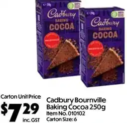 C-Store Distribution Cadbury Bournville Baking Cocoa offer