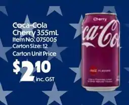 C-Store Distribution Coca-Cola Cherry offer