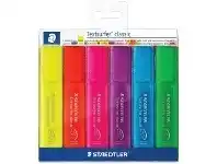 Officeworks Staedtler Textsurfer Rainbow Highlighters Assorted 6 Pack offer