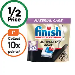 Woolworths Finish Ultimate Plus Material Care Dishwasher Tablets offer
