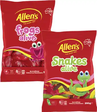 Coles Allen's Lollies-200g offer