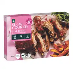 Woolworths Woolworths Slow Cooked Pork Riblets in a Smokey BBQ Marinade offer