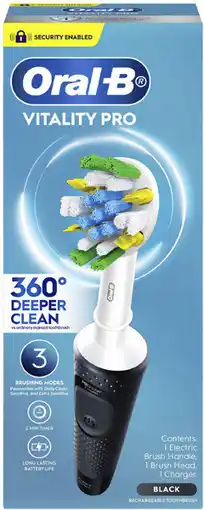 Coles Oral B Vitality Pro Deep Clean Electric Toothbrush Black offer