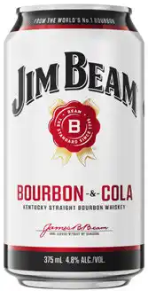 Coles Jim Beam White & Cola Cans offer