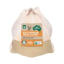 Woolworths Australian Fresh Whole Plain RSPCA Approved Chicken offer