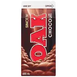 Woolworths Oak Flavoured Milk offer