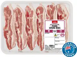 Coles Coles Australian Pork Spare Ribs offer