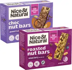 Coles Nice & Natural Nut Bars-192g offer