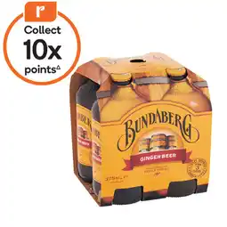 Woolworths Bundaberg Ginger Beer or Sparkling Mixer Varieties 4 x 375ml offer