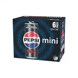 Woolworths Pepsi or Schweppes Soft Drink Varieties 6 x 250ml offer