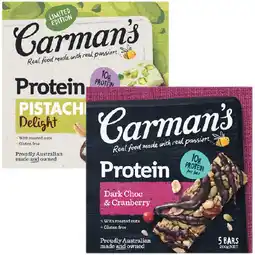 Woolworths Carman’s Protein Bars offer
