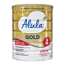 Woolworths Alula Gold Toddler Milk Drink Stage 3 or 4 900g offer