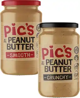 Coles Pic's Smooth or Crunchy Peanut Butter 380g offer