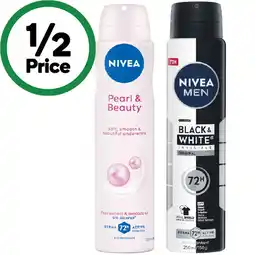Woolworths Nivea 72H Antiperspirant Aerosol Deodorant offer