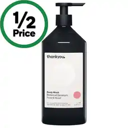 Woolworths Thank You Body Wash or Hand or Body Wash Refill 1 Litre offer