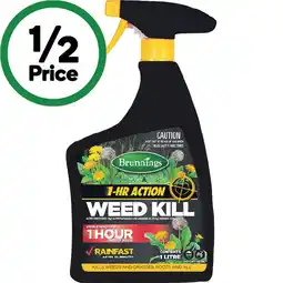 Woolworths Brunnings 1 Hour Action Weed Kill offer