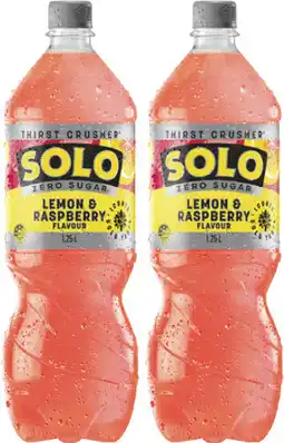 Coles NEW Solo Lemon Raspberry Zero Sugar Soft Drink offer