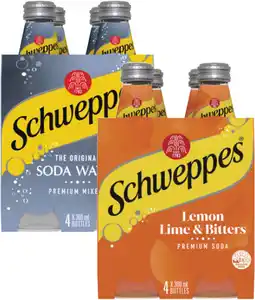 Coles Schweppes Mixers, Soft Drink or Mineral Water 4x300mL offer