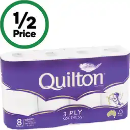 Woolworths Quilton Classic 3 Ply Toilet Paper offer